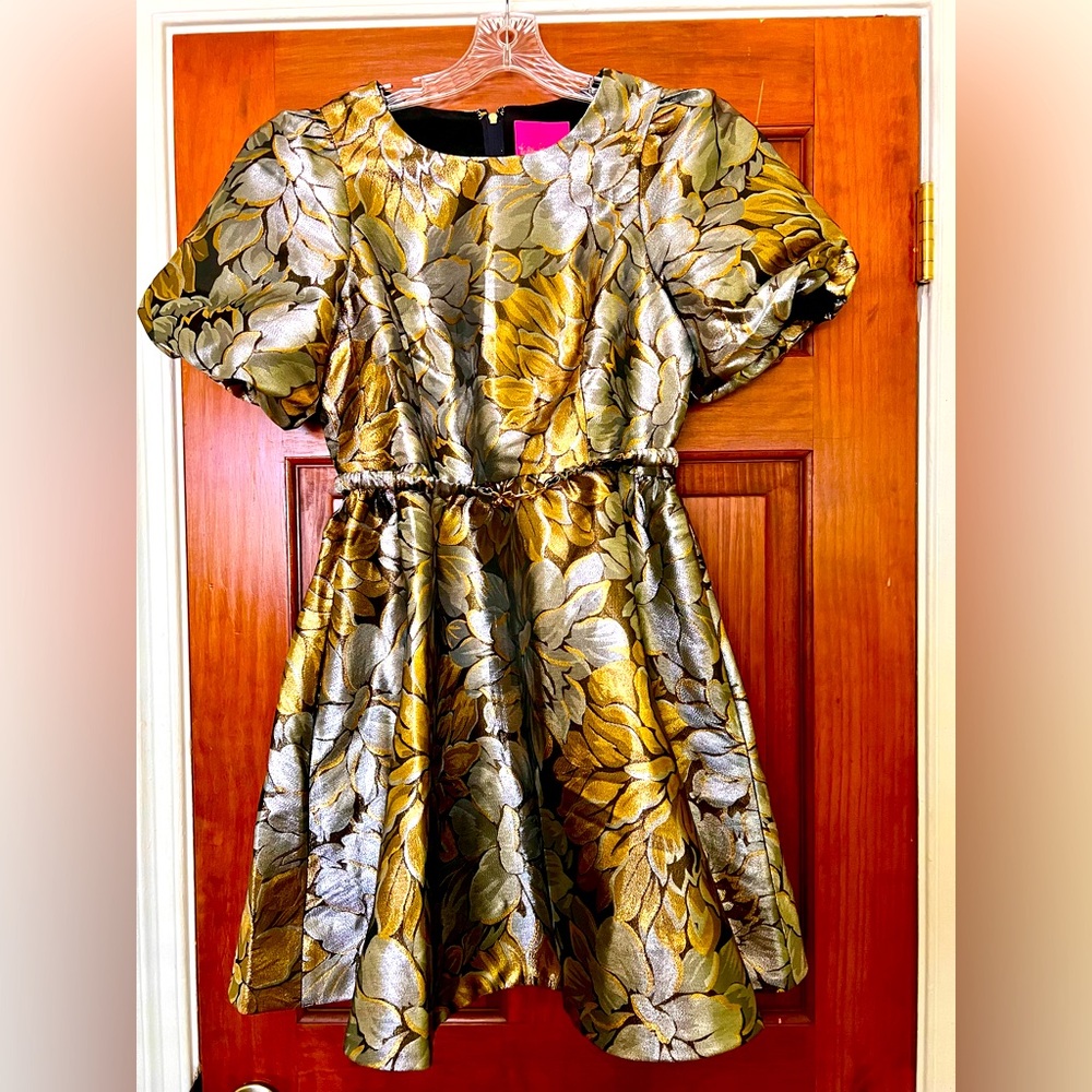 NWT - Lilly Pulitzer Priyanka Short Sleeve Floral Jacquard Dress